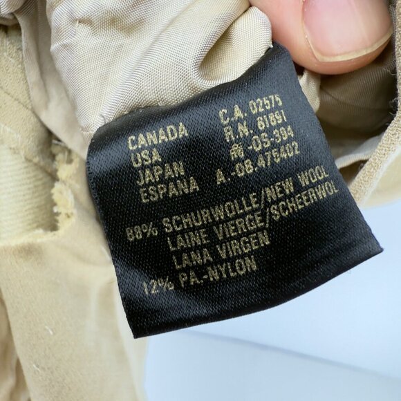 ESCADA Wool VTG Darted Bodice Fitted Neutral Office Luxury Short Sleeve 40 - Picture 5 of 9